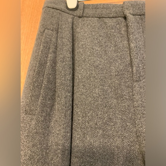 Banana republic Italian herringbone high rise wide leg wool pants size 14 - Picture 9 of 13